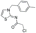 2-CHLORO-N-[(2Z)-3-(4-METHYLBENZYL)-1,3-THIAZOL-2(3H)-YLIDENE]ACETAMIDE Struktur