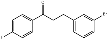 3-(3-BROMOPHENYL)-4'-FLUOROPROPIOPHENONE Struktur