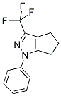 3-TRIFLUOROMETHYL-5,6-DIHYDRO-1-PHENYL-1,4-H-CYCLOPENTA-[D]-PYRAZOLE Struktur