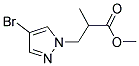 3-(4-BROMO-PYRAZOL-1-YL)-2-METHYL-PROPIONIC ACID METHYL ESTER Struktur