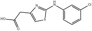 [2-(3-CHLORO-PHENYLAMINO)-THIAZOL-4-YL]-ACETIC ACID Struktur