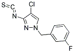 4-CHLORO-1-(3-FLUORO-BENZYL)-3-ISOTHIOCYANATO-1H-PYRAZOLE Struktur