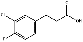 3-(3-CHLORO-4-FLUOROPHENYL)PROPIONIC ACID Struktur