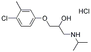 1-(4-CHLORO-3-METHYLPHENOXY)-3-(ISOPROPYLAMINO)PROPAN-2-OL HYDROCHLORIDE Struktur