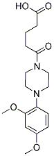 5-[4-(2,4-DIMETHOXYPHENYL)PIPERAZIN-1-YL]-5-OXOPENTANOIC ACID Struktur