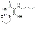 6-AMINO-5-BUTYLAMINO-1-ISOBUTYL-1H-PYRIMIDINE-2,4-DIONE Struktur