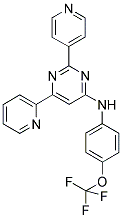 6-PYRIDIN-2-YL-2-PYRIDIN-4-YL-N-[4-(TRIFLUOROMETHOXY)PHENYL]PYRIMIDIN-4-AMINE Struktur