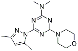 4-(3,5-DIMETHYL-1H-PYRAZOL-1-YL)-N,N-DIMETHYL-6-MORPHOLIN-4-YL-1,3,5-TRIAZIN-2-AMINE Struktur