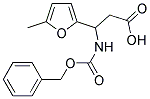 3-BENZYLOXYCARBONYLAMINO-3-(5-METHYL-FURAN-2-YL)-PROPIONIC ACID Struktur