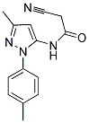 2-CYANO-N-(5-METHYL-2-P-TOLYL-2H-PYRAZOL-3-YL)-ACETAMIDE Struktur