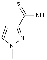 1-METHYL-1H-PYRAZOLE-3-CARBOTHIOIC ACID AMIDE Struktur