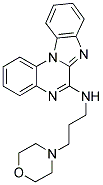 (3-MORPHOLIN-4-YL-PROPYL)-(5,7,11B-TRIAZA-BENZO[C]FLUOREN-6-YL)-AMINE Struktur