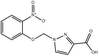 1-(2-NITRO-PHENOXYMETHYL)-1 H-PYRAZOLE-3-CARBOXYLIC ACID Struktur