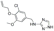 N-[4-(ALLYLOXY)-3-CHLORO-5-METHOXYBENZYL]-1H-1,2,4-TRIAZOL-3-AMINE Struktur