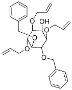 2,3,6-TRIS(ALLYLOXY)-4,5-BIS(BENZYLOXY)CYCLOHEXANOL Struktur