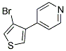 4-(4-BROMO-3-THIENYL)PYRIDINE Struktur