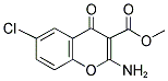 2-AMINO-6-CHLORO-4-OXO-4H-CHROMENE-3-CARBOXYLIC ACID METHYL ESTER Struktur