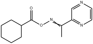 2-([(CYCLOHEXYLCARBONYL)OXY]ETHANIMIDOYL)PYRAZINE Struktur