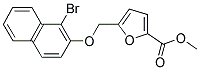 5-(1-BROMO-NAPHTHALEN-2-YLOXYMETHYL)-FURAN-2-CARBOXYLIC ACID METHYL ESTER Struktur