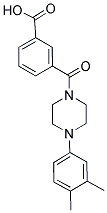 3-([4-(3,4-DIMETHYLPHENYL)PIPERAZIN-1-YL]CARBONYL)BENZOIC ACID Struktur