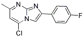 5-CHLORO-2-(4-FLUOROPHENYL)-7-METHYLIMIDAZO[1,2-A]PYRIMIDINE Struktur