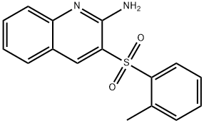 3-[(2-METHYLPHENYL)SULFONYL]-2-QUINOLINAMINE Struktur