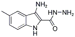 3-AMINO-5-METHYL-1H-INDOLE-2-CARBOXYLIC ACID HYDRAZIDE Struktur