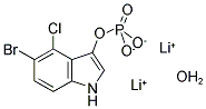 5-BROMO-4-CHLORO-3-INDOXYL PHOSPHATE, DILITHIUM SALT HYDRATE Struktur