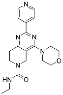 4-MORPHOLIN-4-YL-2-PYRIDIN-4-YL-7,8-DIHYDRO-5H-PYRIDO[4,3-D]PYRIMIDINE-6-CARBOXYLIC ACID ETHYLAMIDE Struktur