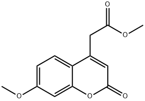 METHYL 7-METHOXYCOUMARIN-4-ACETATE Struktur