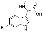 (6-BROMO-1H-INDOL-3-YL)-METHYLAMINO-ACETIC ACID Struktur