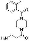 3-AMINO-1-[4-(2-METHYL-BENZOYL)-PIPERAZIN-1-YL]-PROPAN-1-ONE Struktur