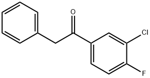 3'-CHLORO-4'-FLUORO-2-PHENYLACETOPHENONE Struktur