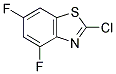 2-CHLORO-4,6-DIFLUORO-1,3-BENZOTHIAZOLE Struktur