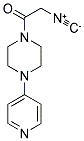 4-(4-PYRIDYL)-PIPERAZINO-1-ISOCYANO-ACETAMIDE Struktur