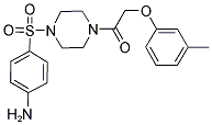 4-((4-[(3-METHYLPHENOXY)ACETYL]PIPERAZIN-1-YL)SULFONYL)ANILINE Struktur