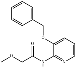 2-METHOXY-N-(3-(PHENYLMETHOXY)(2-PYRIDYL))ETHANAMIDE Struktur