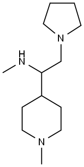 METHYL-[1-(1-METHYL-PIPERIDIN-4-YL)-2-PYRROLIDIN-1-YL-ETHYL]-AMINE Struktur