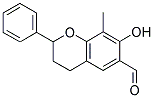 7-HYDROXY-8-METHYL-2-PHENYLCHROMANE-6-CARBALDEHYDE Struktur