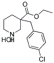 3-(4-CHLOROBENZYL)PIPERIDINE-3-ETHYLCARBOXYLATE HYDROCHLORIDE Struktur