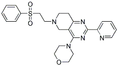 4-MORPHOLIN-4-YL-6-[2-(PHENYLSULFONYL)ETHYL]-2-PYRIDIN-2-YL-5,6,7,8-TETRAHYDROPYRIDO[4,3-D]PYRIMIDINE Struktur