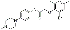 2-(2-BROMO-4,6-DIMETHYLPHENOXY)-N-(4-(4-METHYLPIPERAZIN-1-YL)PHENYL)ACETAMIDE Struktur