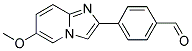 4-(6-METHOXYIMIDAZO[1,2-A]PYRIDIN-2-YL)BENZALDEHYDE Struktur