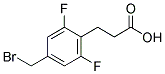 4-(BROMOMETHYL)-2,6-DIFLUOROBEAZYL ACETIC ACID Struktur