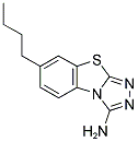 7-BUTYL[1,2,4]TRIAZOLO[3,4-B][1,3]BENZOTHIAZOL-3-AMINE Struktur