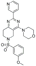 6-(3-METHOXY-BENZENESULFONYL)-4-MORPHOLIN-4-YL-2-PYRIDIN-3-YL-5,6,7,8-TETRAHYDRO-PYRIDO[4,3-D]PYRIMIDINE Struktur