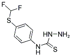 N-(4-[(DIFLUOROMETHYL)THIO]PHENYL)HYDRAZINECARBOTHIOAMIDE Struktur