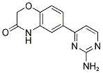 6-(2-AMINO-PYRIMIDIN-4-YL)-4H-BENZO[1,4]OXAZIN-3-ONE Struktur