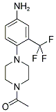 1-[4-(4-AMINO-2-TRIFLUOROMETHYLPHENYL)PIPERAZIN-1-YL] ETHANONE Struktur