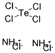 AMMONIUM HEXACHLOROTELLURATE(IV) Struktur